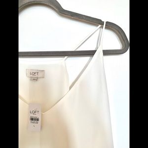 LOFT white top size L. *NEVER WORN*